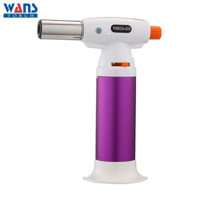 Wholesale Portable mini camping outdoor cooking BBQ BS-470 plastic gas cutting torch butane lighter